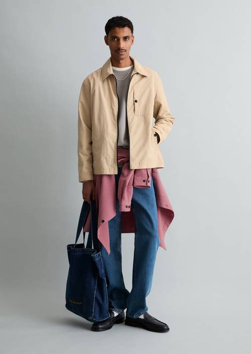 Outdoor-Jacke regular Frosty Sand in Frontalansicht