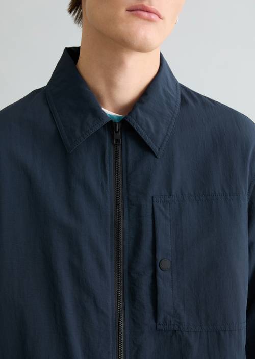 Outdoor-Jacke regular Navy Teal in Detailansicht