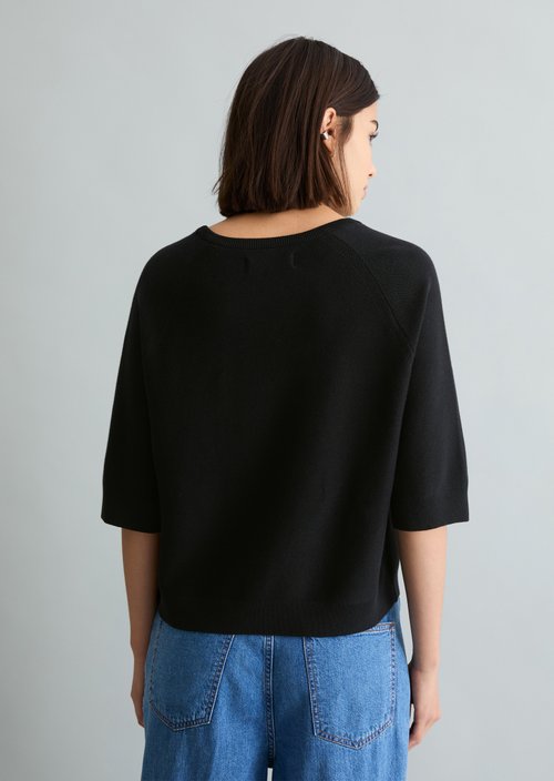 Relaxed-fit Sweater — Black