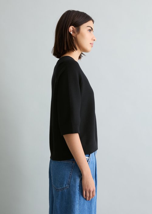Relaxed-fit Sweater — Black