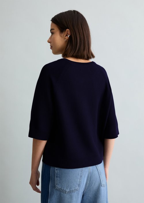 Relaxed-fit Sweater — Blue Depths