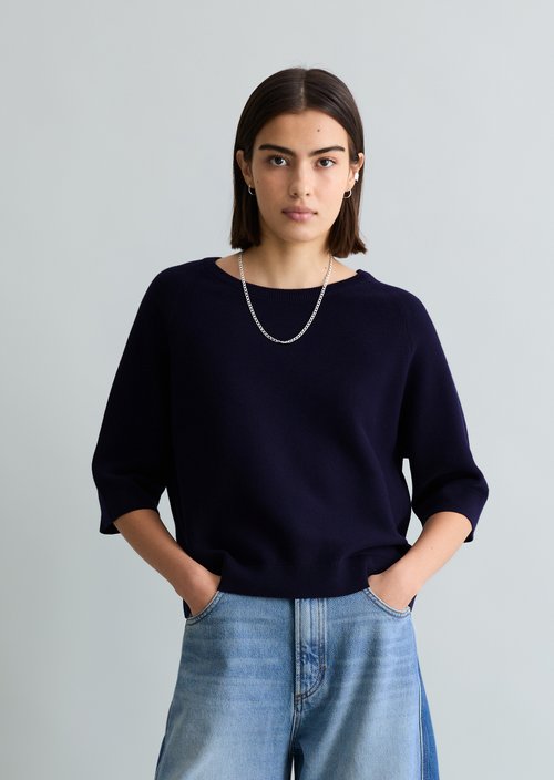 Relaxed-fit Sweater — Blue Depths