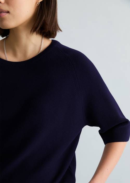 DfC Pullover relaxed Blue Depths in Detailansicht