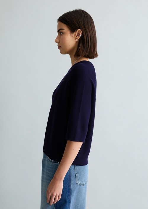 Relaxed-fit Sweater — Blue Depths