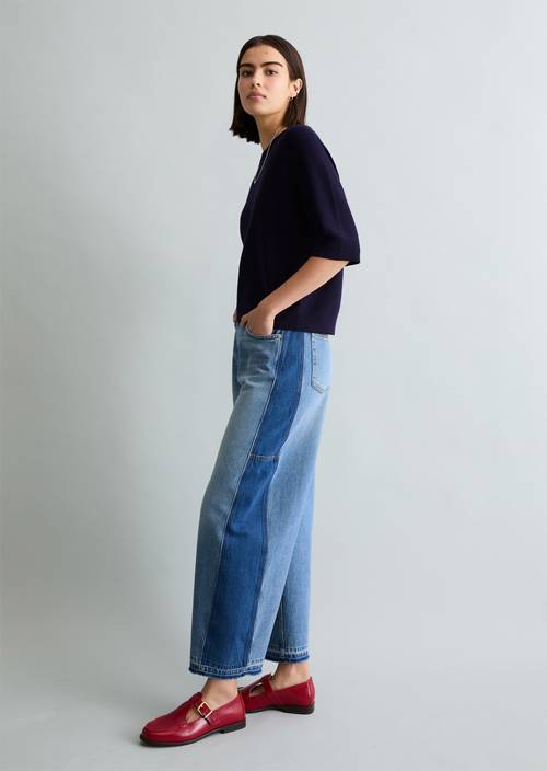 DfC Pullover relaxed Blue Depths in Frontalansicht