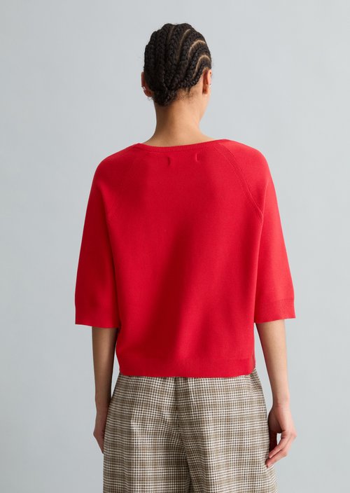 Relaxed-fit Sweater — Carmine Red
