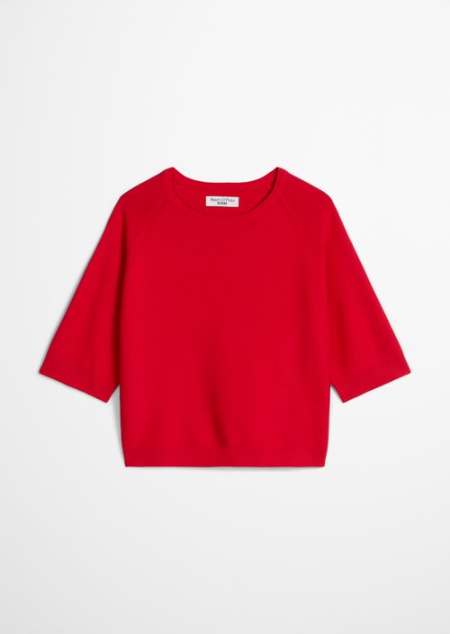 Relaxed-fit Sweater — Carmine Red