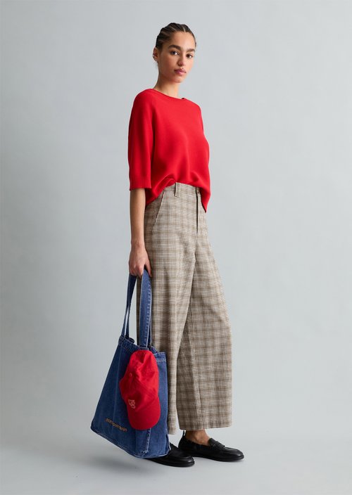 Relaxed-fit Sweater — Carmine Red