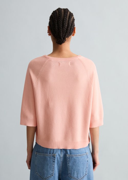 Relaxed-fit Sweater — Peony Pink