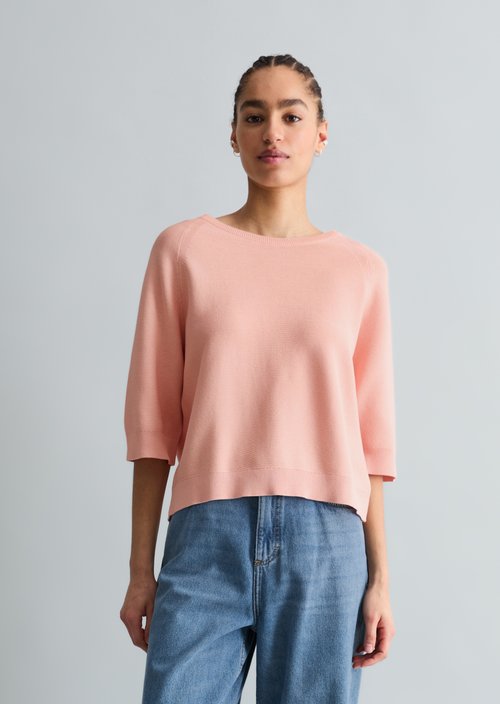 Relaxed-fit Sweater — Peony Pink