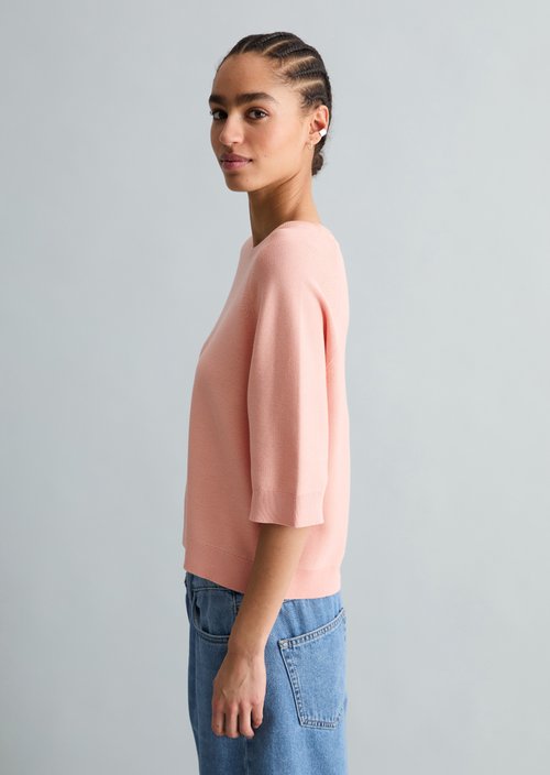 Relaxed-fit Sweater — Peony Pink