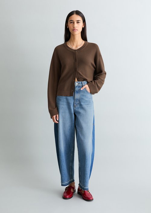 DfC Cardigan relaxed — Hazelnut Brown
