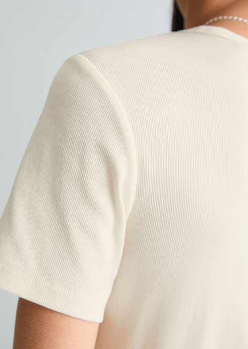T-shirt slim — Creamy White