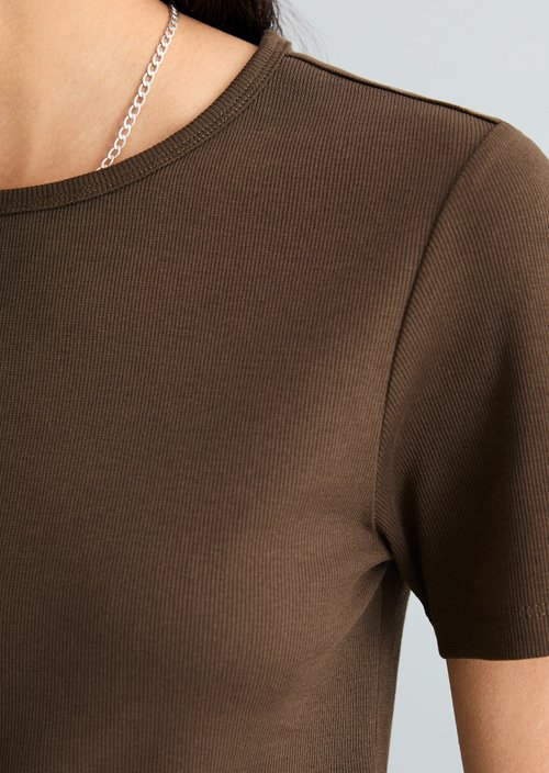 T-shirt slim — Hazelnut Brown