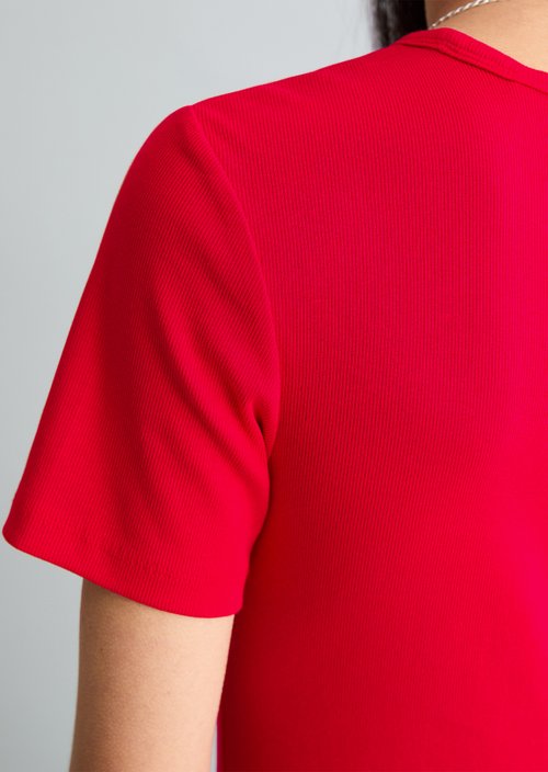 T-shirt slim — Carmine Red