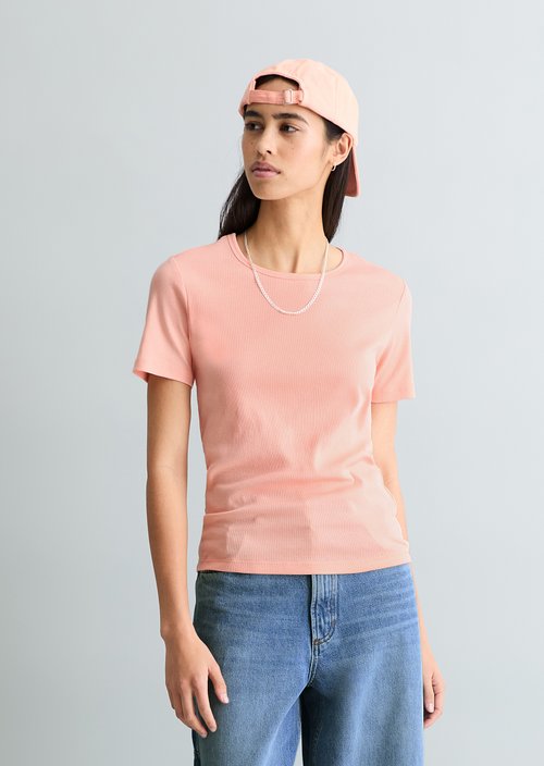 T-shirt slim — Peony Pink