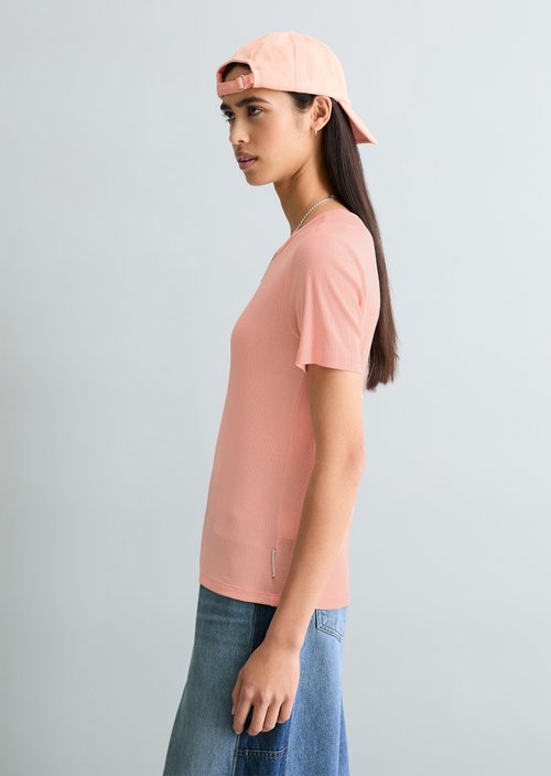 T-shirt slim — Peony Pink