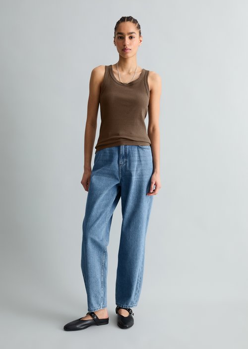 Regular tank top — Hazelnut Brown