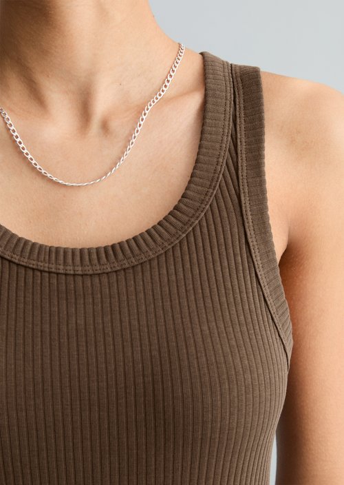 Regular tank top — Hazelnut Brown