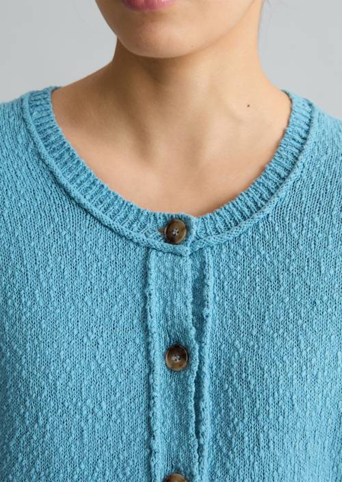 Cardigan manches courtes regular Blue Dawn en vue détaillée