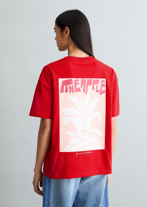 Relaxed T-shirt — Carmine Red