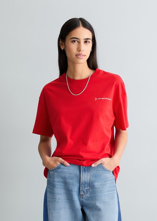Relaxed T-shirt — Carmine Red