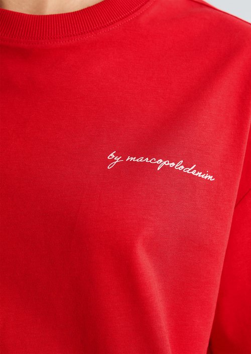 Relaxed T-shirt — Carmine Red