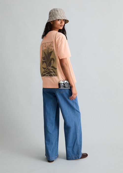 Relaxed T-shirt — Peony Pink