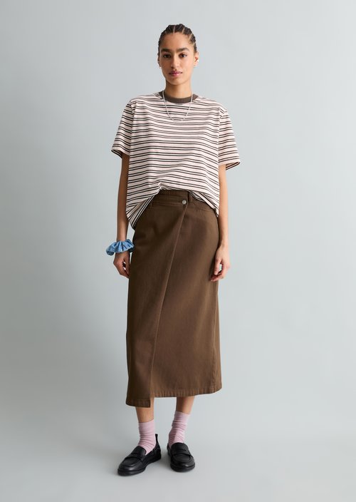 Relaxed striped T-shirt — Offwhite