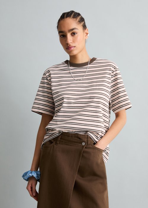 Relaxed striped T-shirt — Offwhite