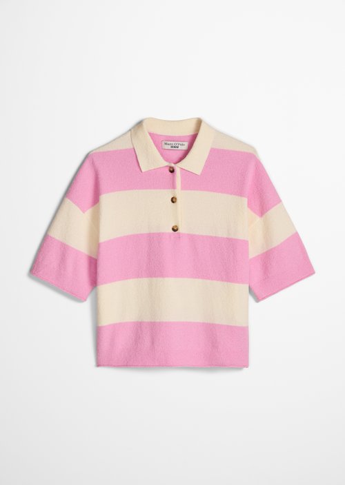 Regular knit polo shirt — Light Pink