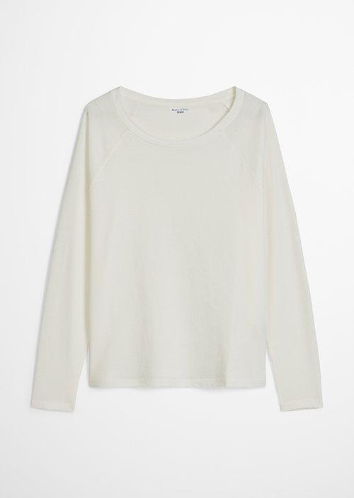 Relaxed-fit long-sleeve shirt — Silky White