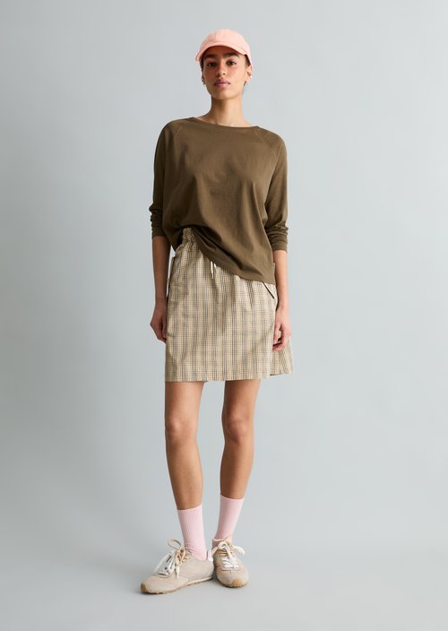 Relaxed-fit long-sleeve shirt — Hazelnut Brown