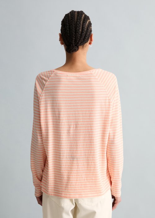Striped longsleeve relaxed — Light Pink