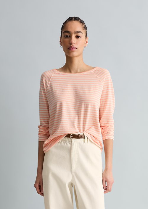 Striped longsleeve relaxed — Light Pink