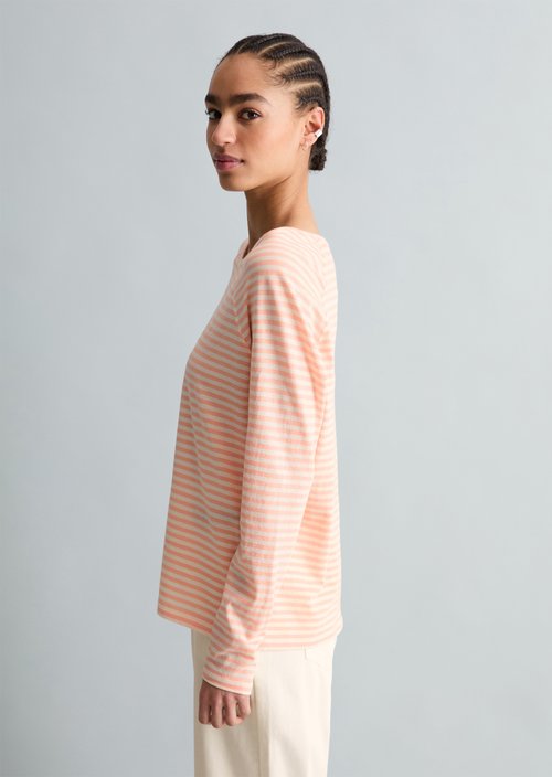 Striped longsleeve relaxed — Light Pink