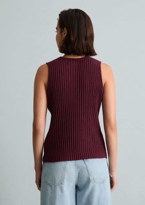 Vest slim — Merlot Red