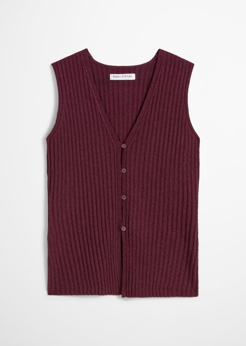 Vest slim — Merlot Red