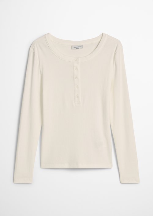 Serafino longsleeve regular — Silky White