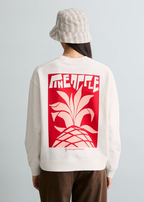 Oversized sweatshirt — Silky White