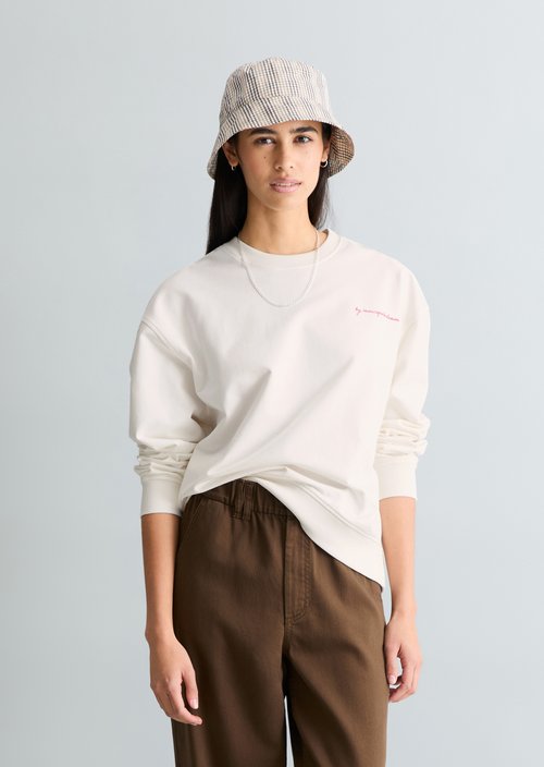 Oversized sweatshirt — Silky White