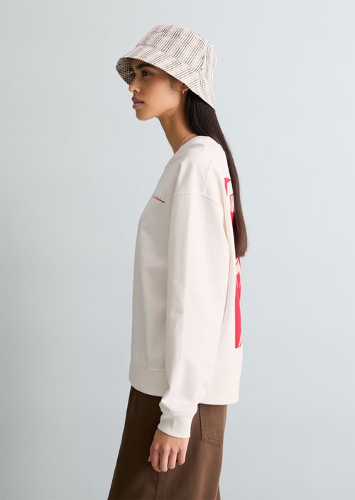 Oversized sweatshirt — Silky White
