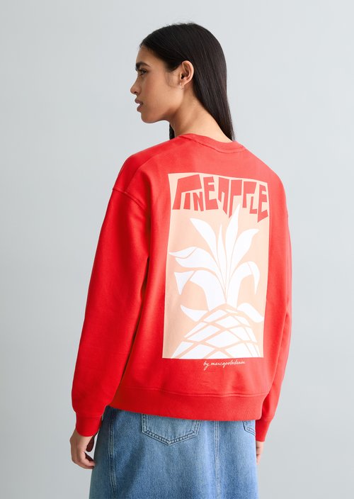 Oversized sweatshirt — Carmine Red