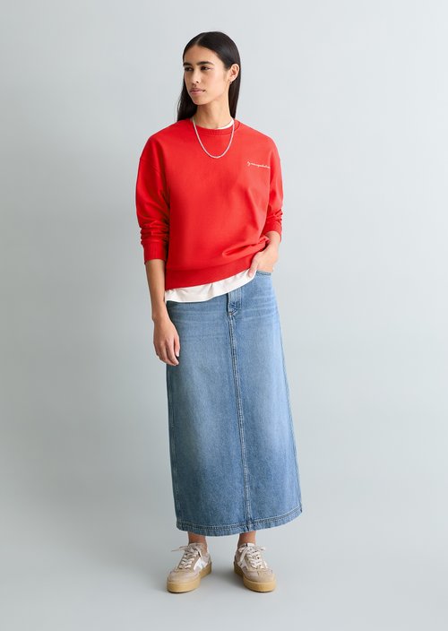 Oversized sweatshirt — Carmine Red