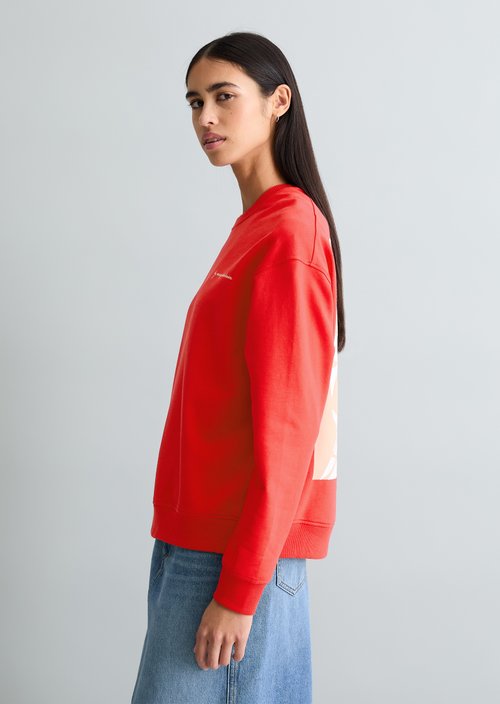 Oversized sweatshirt — Carmine Red