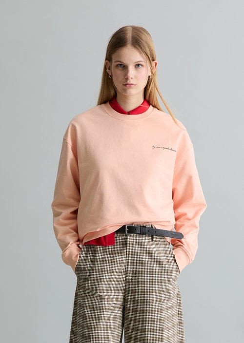 Oversized sweatshirt — Peony Pink