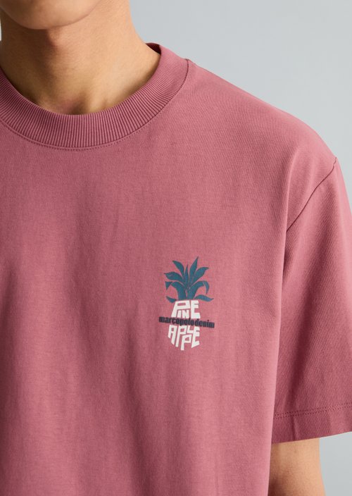 DfC T-Shirt relaxed — Dusty Rasberry