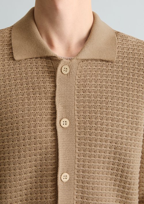 DfC cardigan loose — Frosty Sand