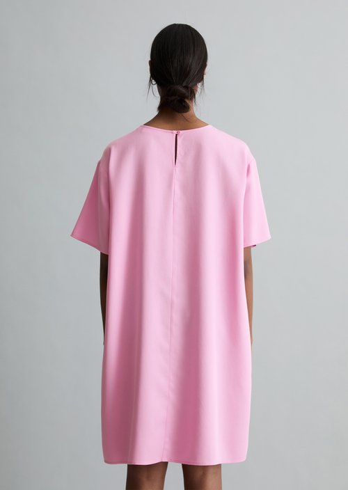 Relaxed short dress — Pale Bubblegum