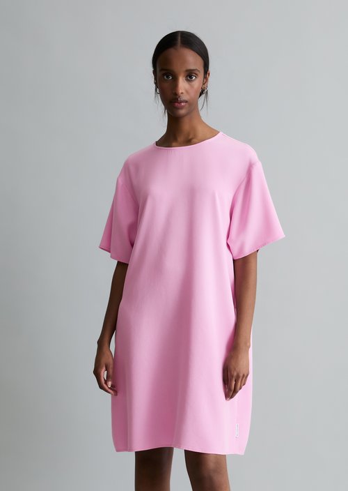 Relaxed short dress — Pale Bubblegum
